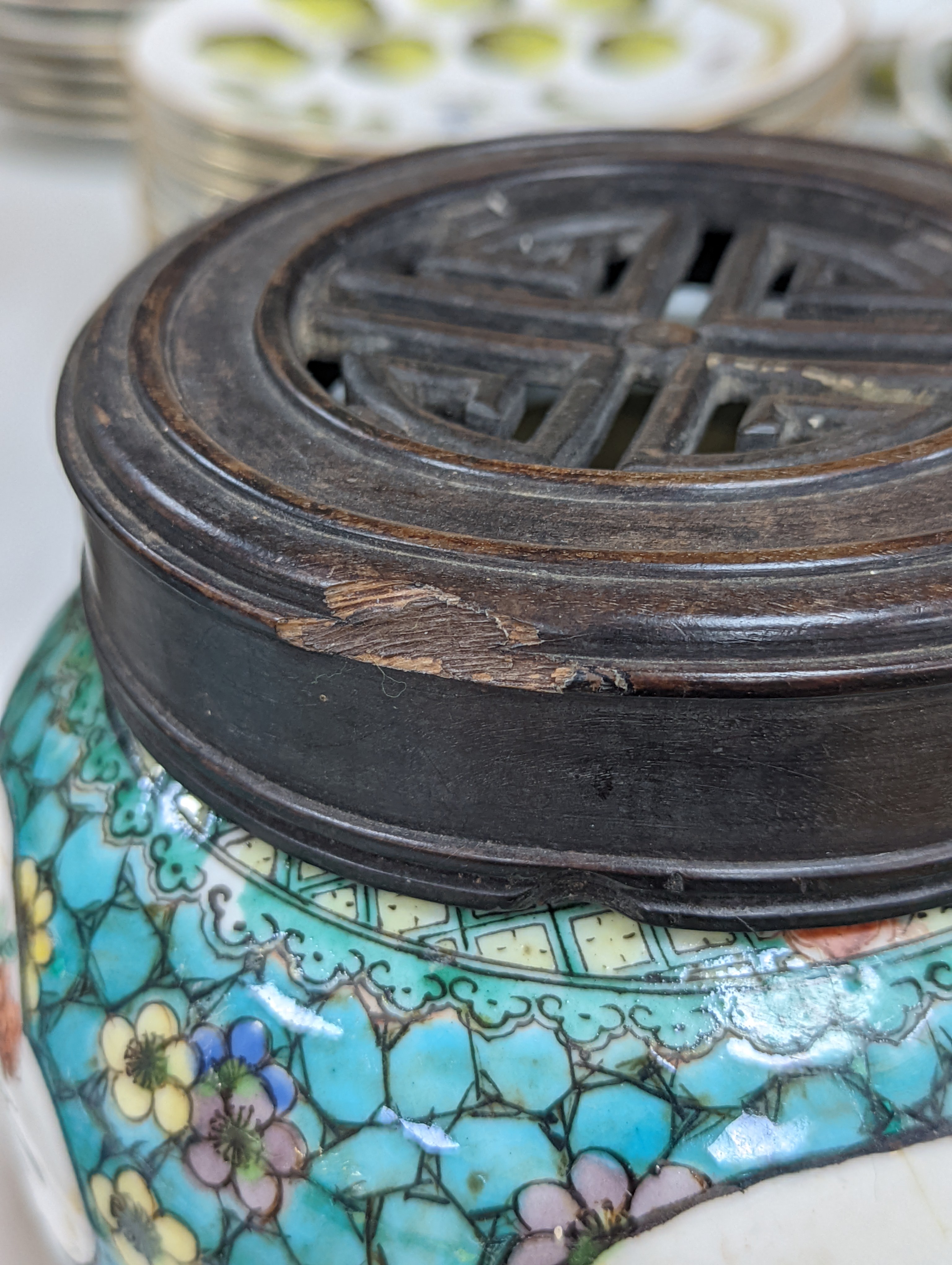 Two 19th century Chinese jars and a later doucai vase